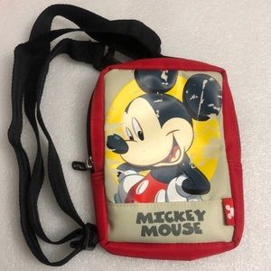 Disney Mickey Mouse Pouch Holder Zip Compact Wallet Small